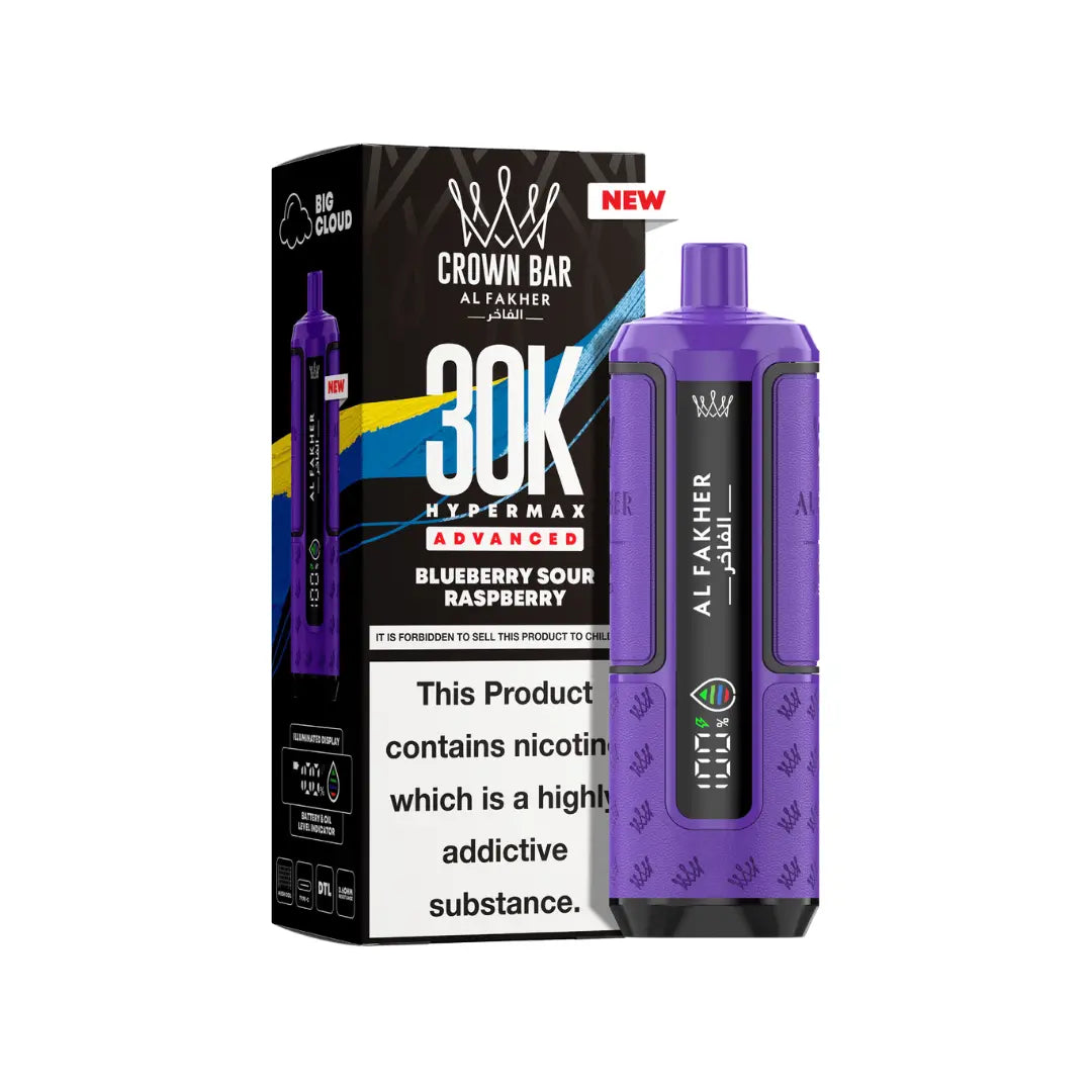 Al Fakher 30K Vape | 45 Crown Bar Flavours | Prefilled Kit Al Fakher 30K Vape | 45 Crown Bar Flavours | Prefilled Kit