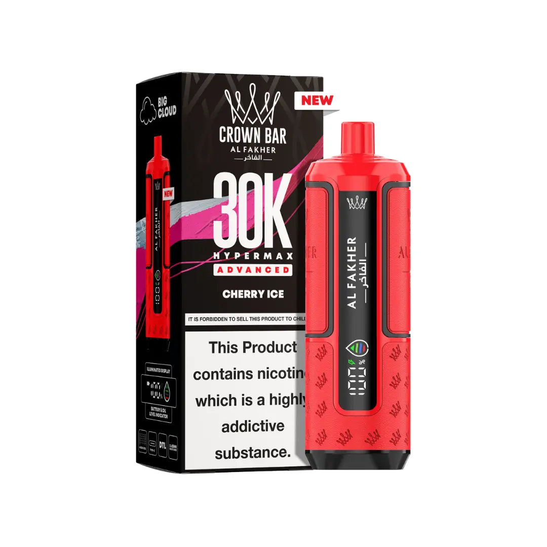 Al Fakher 30K Vape | 45 Crown Bar Flavours | Prefilled Kit Al Fakher 30K Vape | 45 Crown Bar Flavours | Prefilled Kit