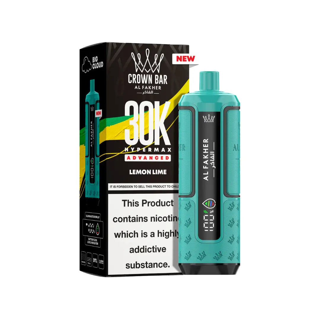 Al Fakher 30K Vape | 45 Crown Bar Flavours | Prefilled Kit Al Fakher 30K Vape | 45 Crown Bar Flavours | Prefilled Kit