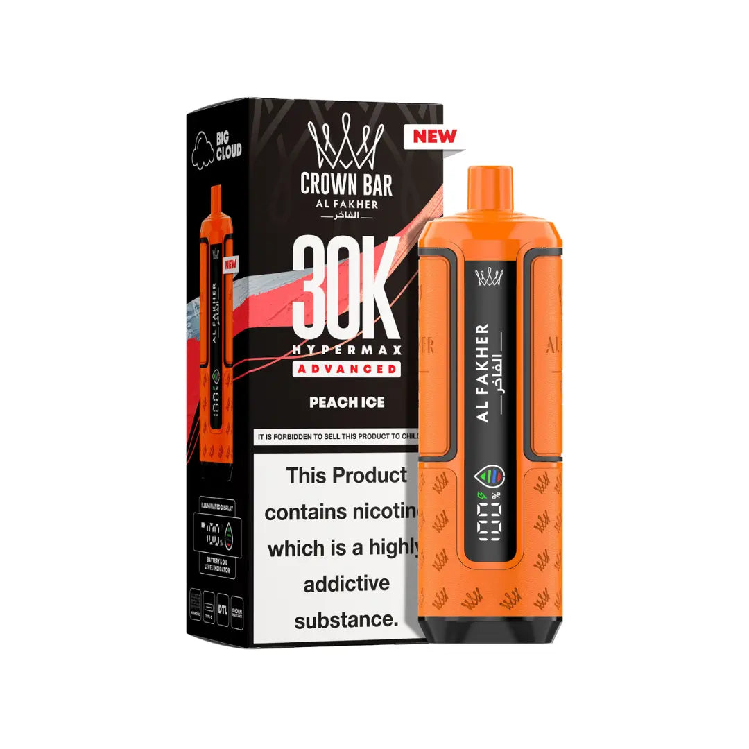 Al Fakher 30K Vape | 45 Crown Bar Flavours | Prefilled Kit Al Fakher 30K Vape | 45 Crown Bar Flavours | Prefilled Kit