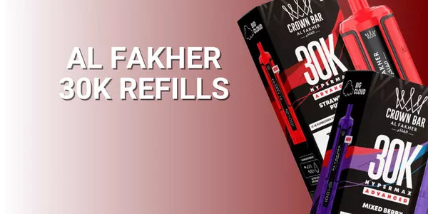 Al Fakher 30K Pod with 2 Al Fakher Hypermax 30K Vape Kits & box