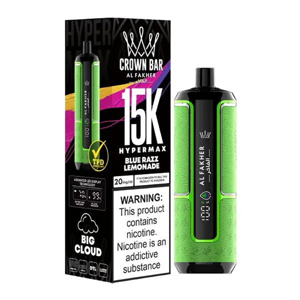 Al Fakher Crown Bar 15K Hypermax Disposable Vape Kit - Ecigone