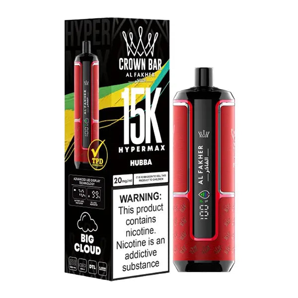 Al Fahker Crown Bar 15K Hypermax Disposable Vape Kit