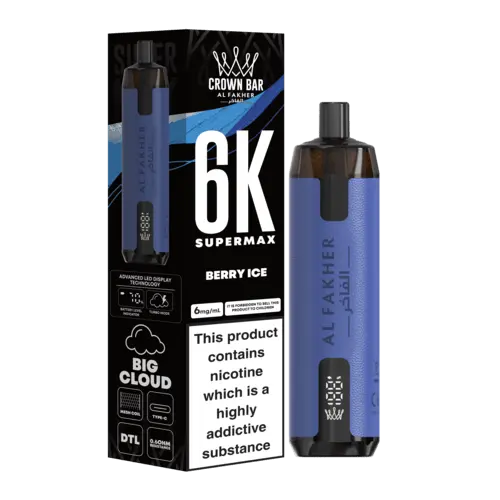 Al Fahker Crown Bar 6K Supermax Disposable Vape Kit