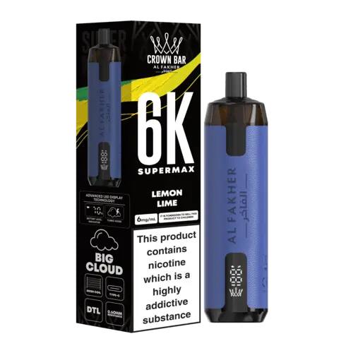 Al Fahker Crown Bar 6K Supermax Disposable Vape Kit