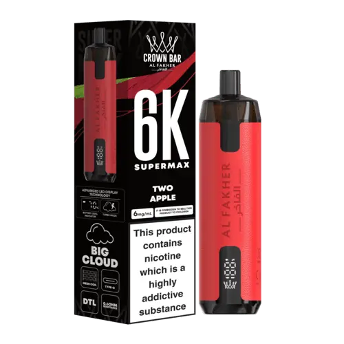 Al Fahker Crown Bar 6K Supermax Disposable Vape Kit