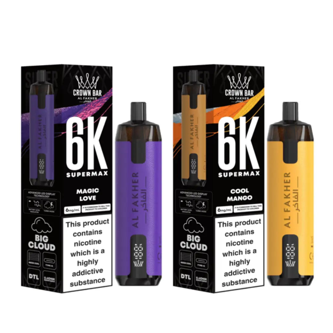 Al Fakher Crown Bar 6K Supermax Disposable Vape Kit