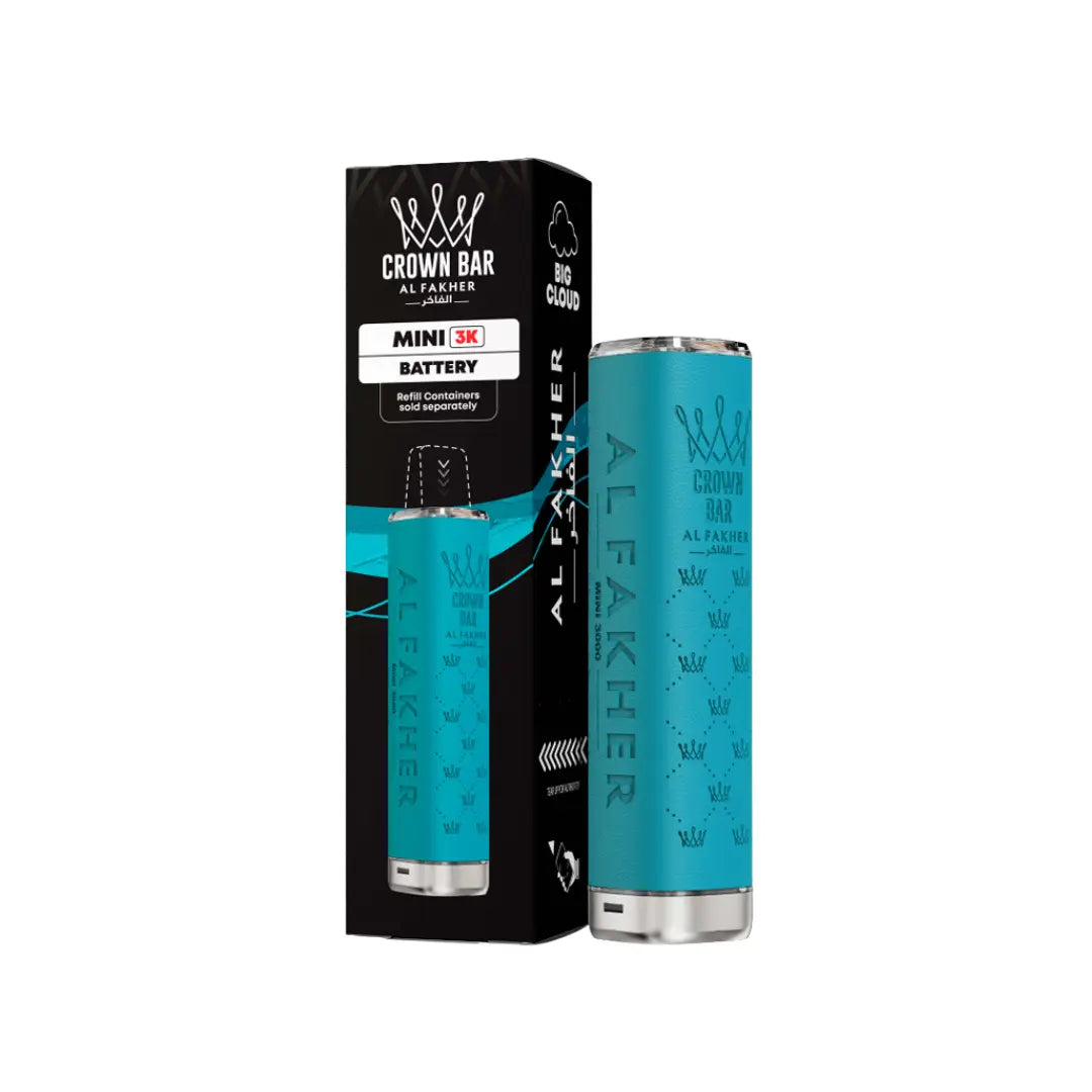 Al Fakher Mini 3K | Crown Bar Vape | Refillable with 38 Flavours Al Fakher Mini 3K | Crown Bar Vape | Refillable with 38 Flavours