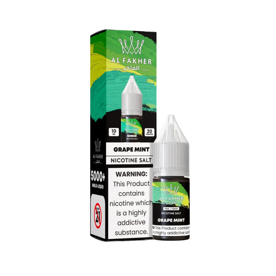 Al Fakher Grape Mint 10ml Nic Salt - 11mg & 20mg - UK