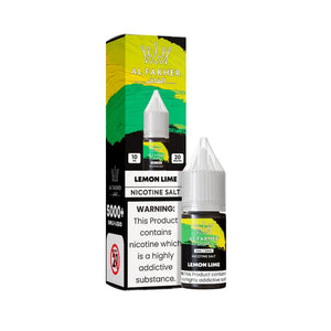 Al Fakher Lemon Lime 10ml Nic Salt E-liquid - Great for Refillable Vape Kits 