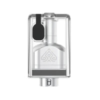 Ambition Mods Agra RBA in stainless steel finish, featuring a clear pod design with sleek detailing and a modern aesthetic.