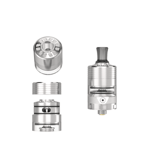 Ambition Mods Bi2hop MTL RTA Top Refill Kit for the Ambition Mods Bi2hop MTL RTA in silver.
