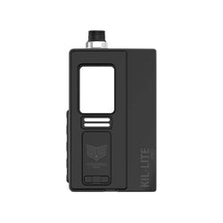 Ambition Mods KIL-LITE Pro 60W AIO Mod, showcasing three stylish colour options - blue black, Gunmetal Black, and full black, with a compact, minimalist design and ergonomic features for vaping enthusiasts.