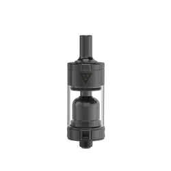Three Ambition Mods Trinity MTL RTA tanks in silver, grey, and black, displayed vertically.