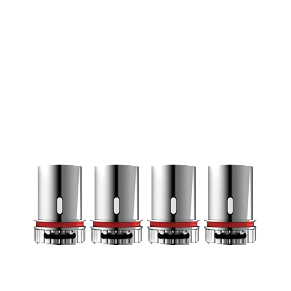 Four Asmodus Dachi replacement vape coils with red seals.