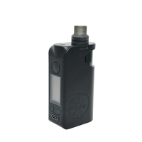 Asmodus Minikin Pod Kit in black with a display screen and USB-C port.