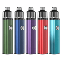 Five Aspire BP Stik Pod Kits in green, purple, blue, red, and teal, displayed vertically.