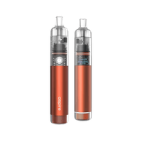 Red Aspire Cyber G Pod Kit with transparent top, front and back view.