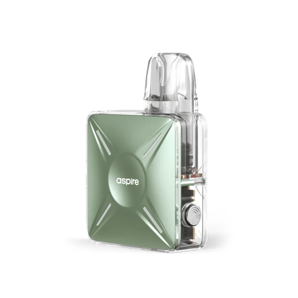 Aspire Cyber X Pod Kit in metallic green, showcasing its sleek design and compact form.