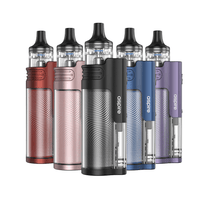 Aspire Flexus AIO Vape Kits in red, pink, black, blue, and purple displayed in a row.