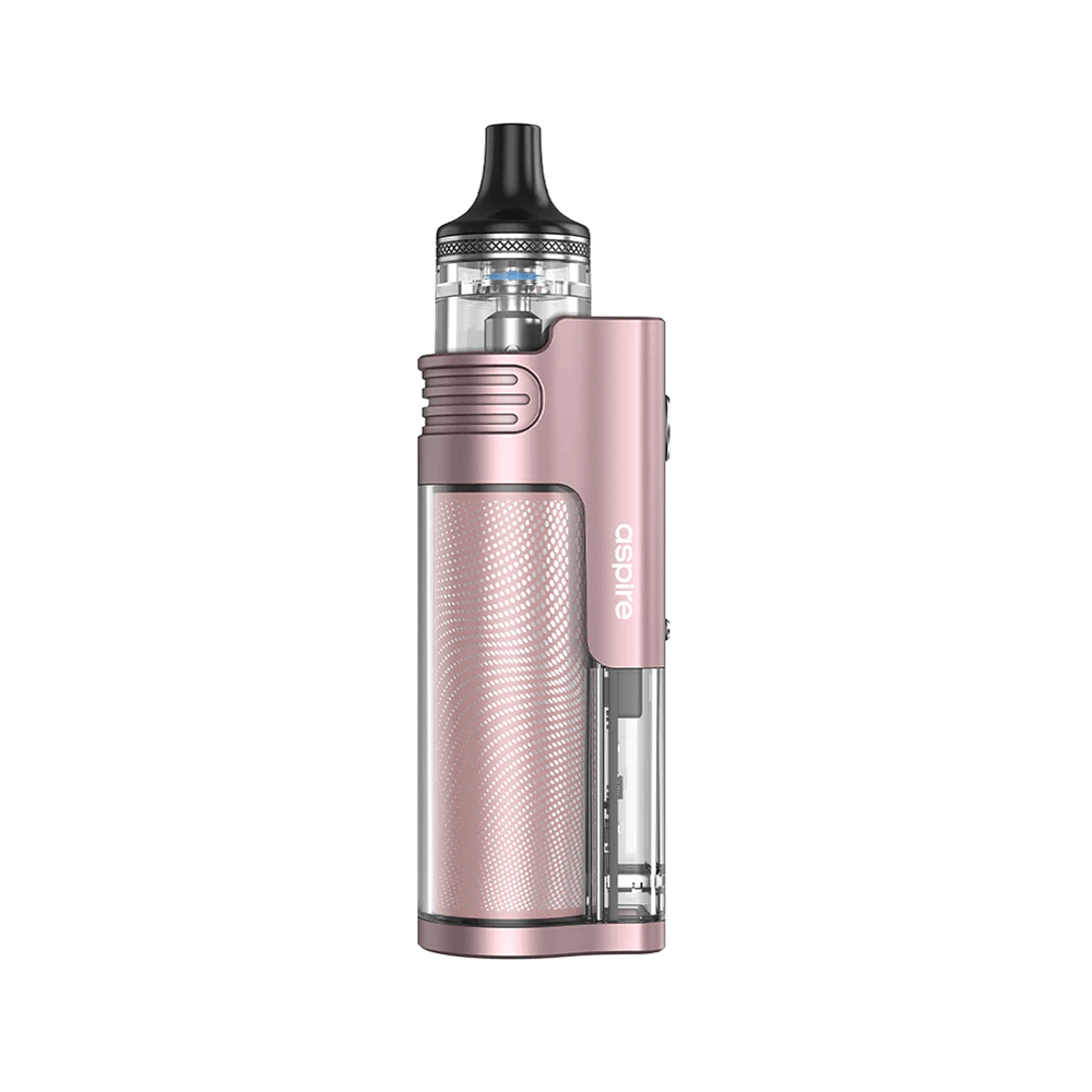 Aspire Flexus AIO vape kit in rose gold, showcasing its sleek design.