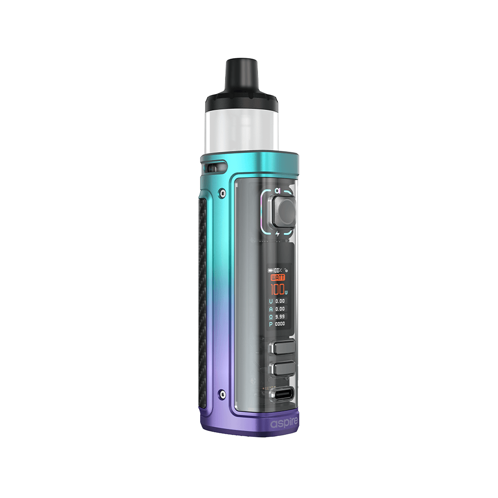 Aspire Veynom LX Pod Kit in iridescent finish with digital display and sleek design.