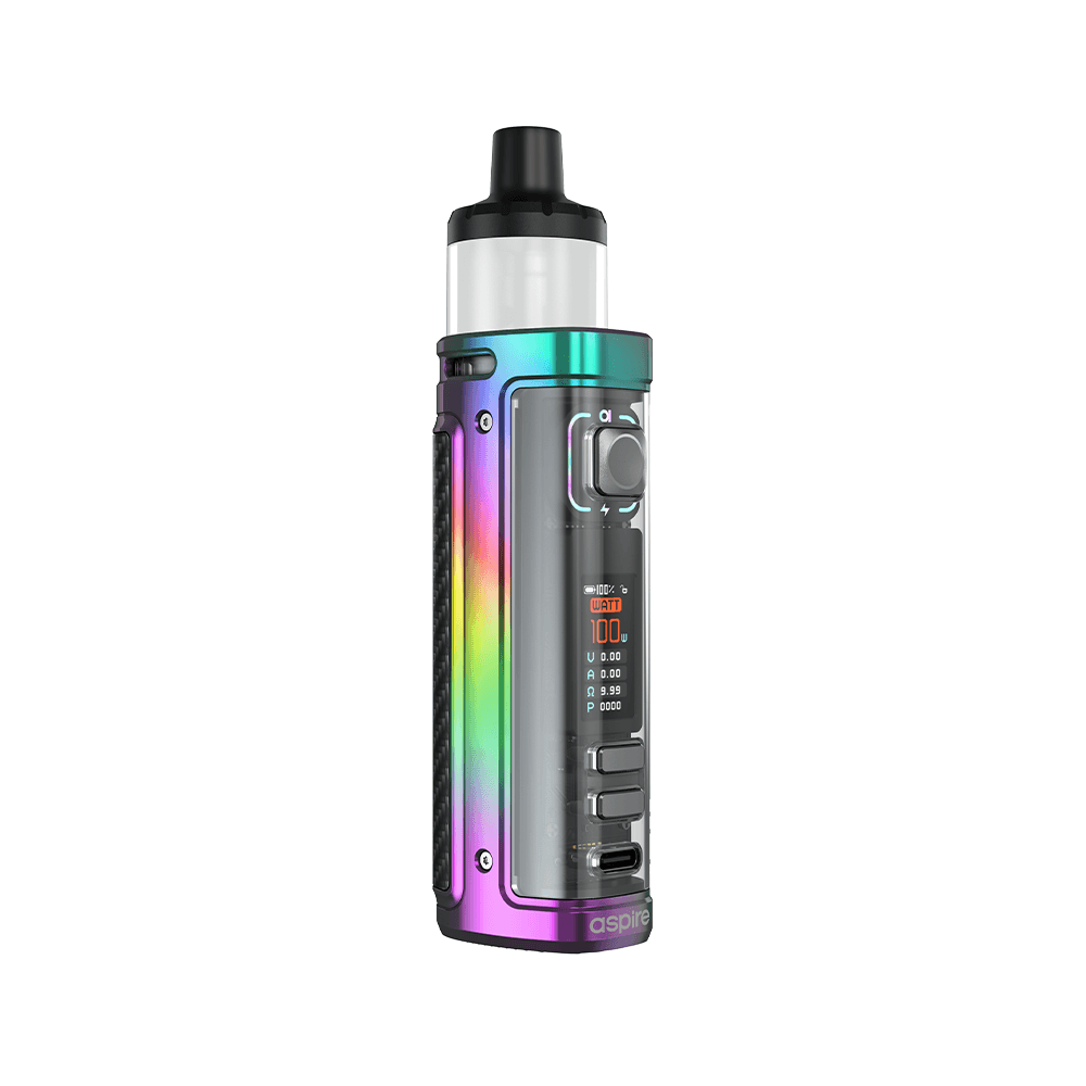 Aspire Veynom LX Pod Kit in a sleek, iridescent finish with a digital display.