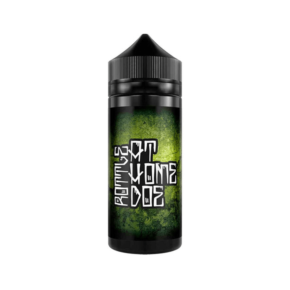 At Home Doe 100ml shortfill vape juice bottle with a green and black label design.