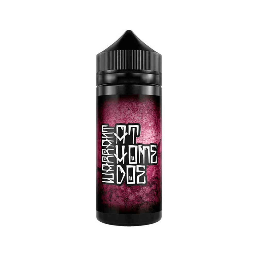 At Home Doe 100ml shortfill e-liquid bottle with a pink and black label design.