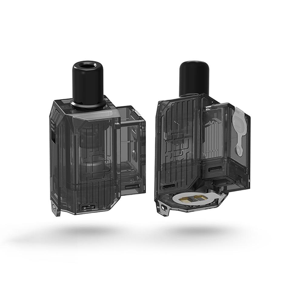 Augvape Narada Pro replacement pods, transparent design, black mouthpiece.