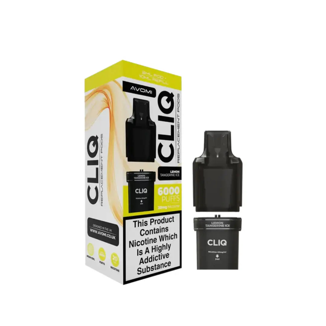 Avomi Cliq 6K Lemon Tangerine Ice Refill Pods