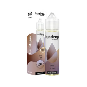 Bar Drop Cola + Ice Flavour 50ml Shortfill Vape Juice Great For Refillable Pod Vape Kits & MTL Vape Tanks