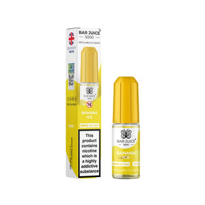 Bar Juice 5000 10ml Nic Salt Banana Ice flavour perfect for Pod Vape Kits 