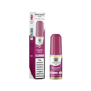Bar Juice 5000 10ml Nic Salt Cherry Cola flavour perfect for Pod Vape Kits 
