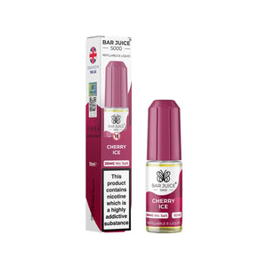 Bar Juice 5000 10ml Nic Salt Cherry Ice flavour perfect for Pod Vape Kits 