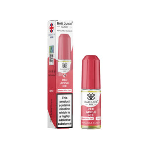 Bar Juice 5000 10ml Nic Salt Red Apple Ice flavour perfect for Pod Vape Kits 