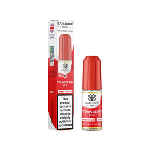 Bar Juice 5000 10ml Nic Salt Strawberry Ice flavour perfect for Pod Vape Kits 
