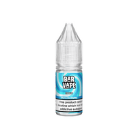 Bar Vape Mr Blue 10ml Nic Salt bottle with a blue swirl design and warning label.