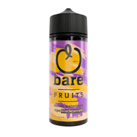 Bare Fruits 100ml shortfill bottle with a ripe blackcurrant flavour label.