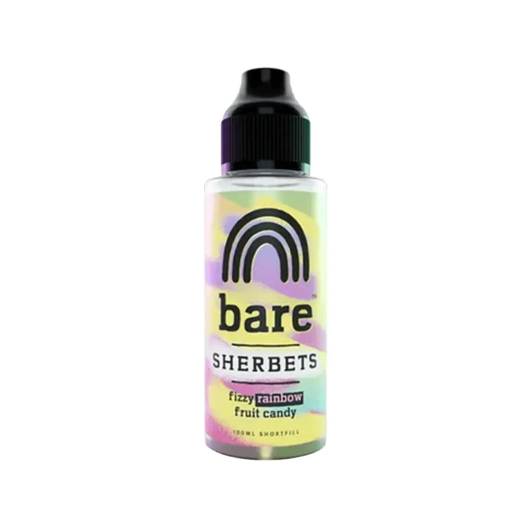 Rainbow Sherbet 100ml Shortfill E-liquid by Bare Sherbets