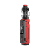 BD Vape Rayden 100 Vape Kit in red, featuring a digital display, adjustable wattage up to 100W, and a rugged design for powerful vaping.