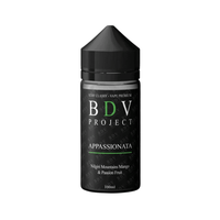 BDV Project Appassionata 100ml bottle featuring mango and passion fruit flavour e-liquid.