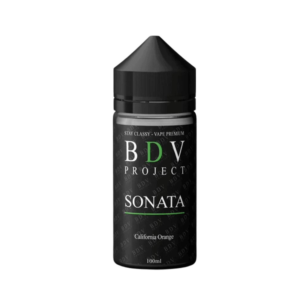 BDV Project Sonata 100ml shortfill e-liquid bottle, California Orange flavour.