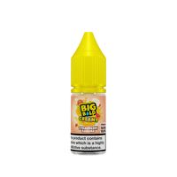 Big Bold Creamy Strawberry Banana 10ml vape juice bottle with a yellow cap.