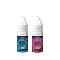 Two bottles of Billionaire Juice e-liquid, flavours Blue Slush and Berry Heaven.