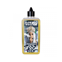 Blow White Princess and the Fog Ice e-liquid bottle with intricate label design.