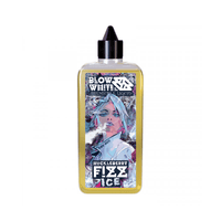 Blow White Huckleberry Fizz Ice e-liquid bottle with colourful label design.