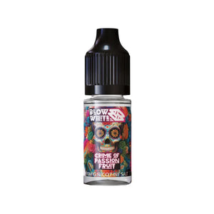 Blow White Grym Myst Crime Of Passion Fruit Flavour 10ml Nic Salt E-liquid perfect for Refillable Vape Kits