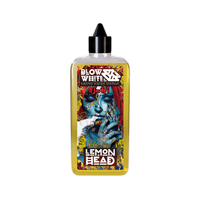 Blow White Kandy Krush Lemon Head vape juice bottle with colourful label design.