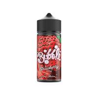 Bubble Strawberry 100ml shortfill e-liquid bottle with vibrant red strawberry design.